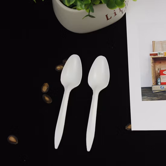 Disposable Light Weight Plastic Cutlery PP 2g 165mm Tea Spoon