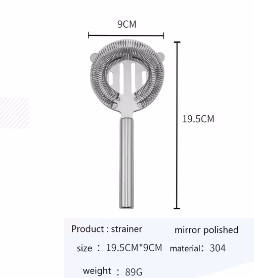 ステンレス製アイスフィルター カクテルキングダム ホーソンストレーナー